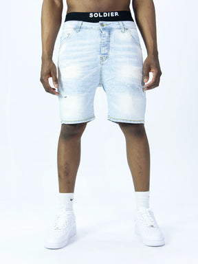 SOLDIER Bermuda Jeans Denim Chiaro