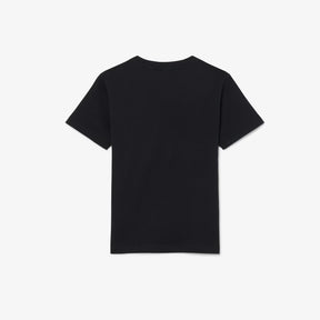 LACOSTE T-Shirt Bambino/Bambina Basic In Cotone Nera