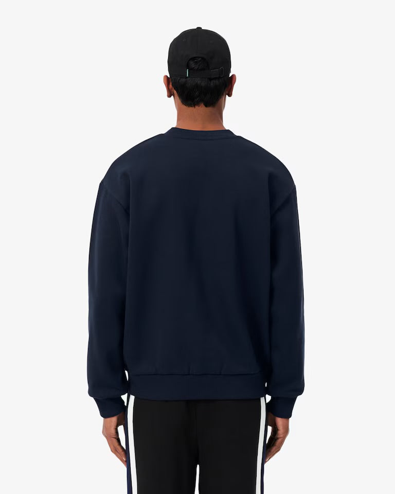 LACOSTE Felpa In Cotone Girocollo Blu 26/27