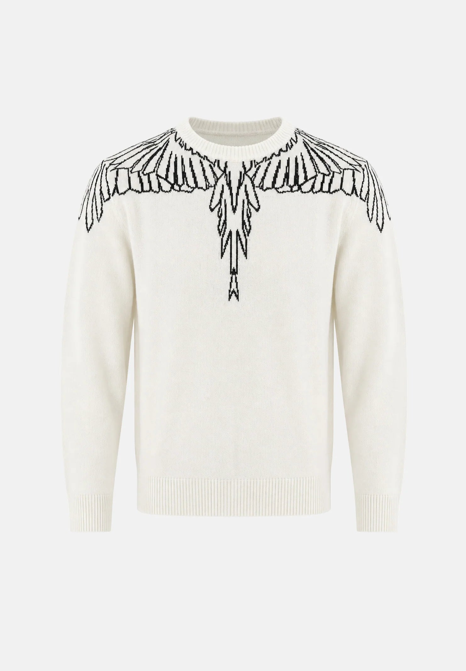 COUNTY OF MILAN Maglione Marcelo Burlon Panna Con Ali Nere