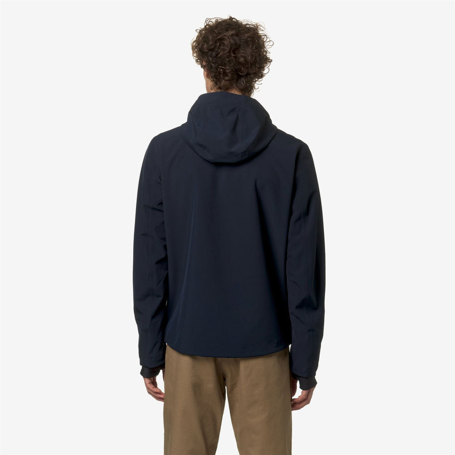 K-WAY Antivento Primaverile Leggero Jacko Bonded Jersey Blu