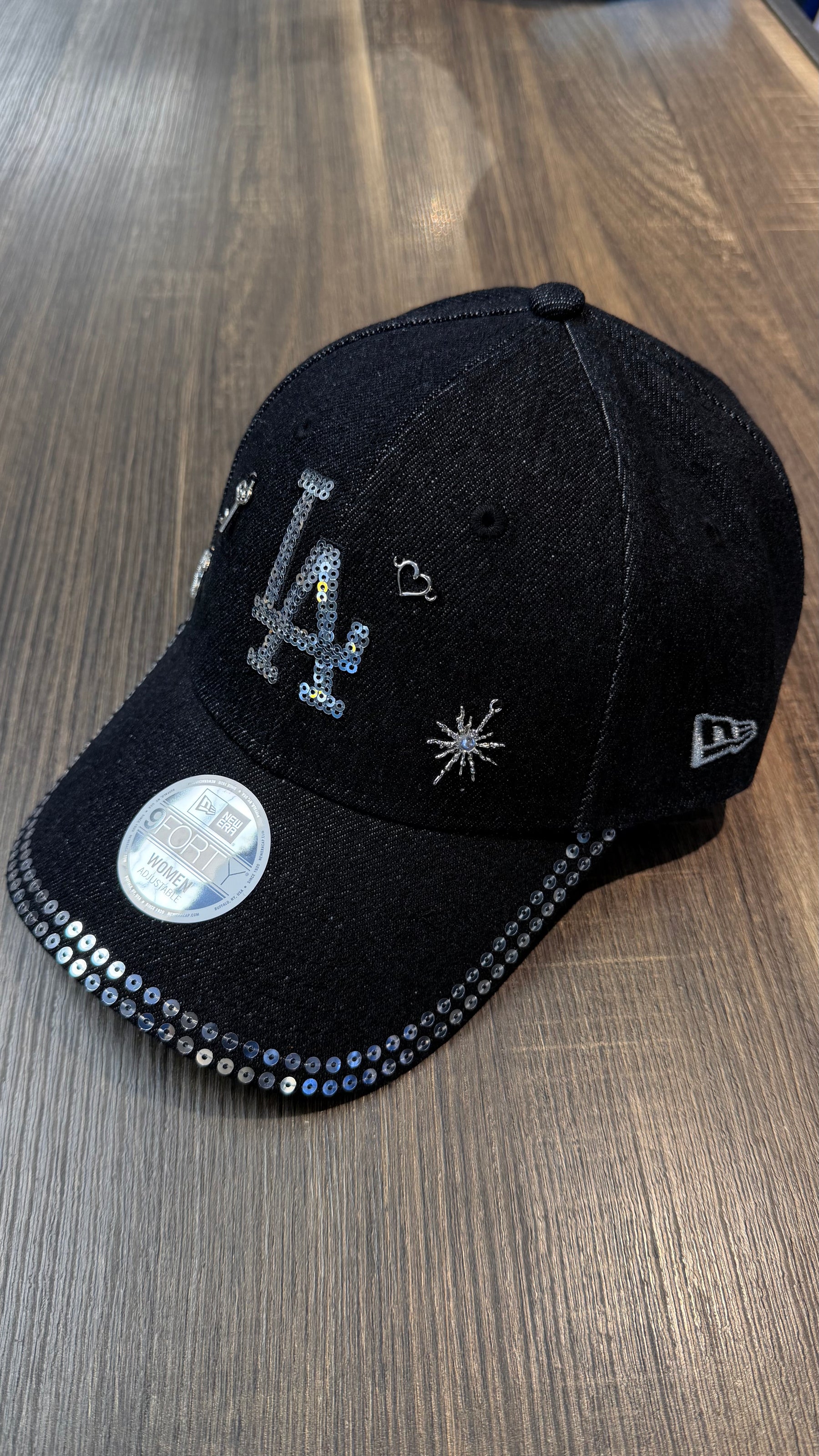 NEW ERA CUSTOM LA IN DENIM NERO