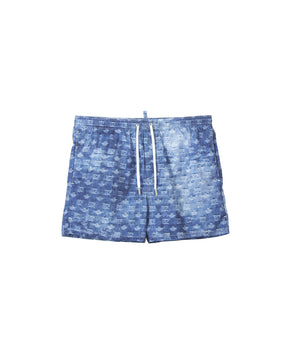 DSQUARED2 Costume Da Bagno Monogram Blu