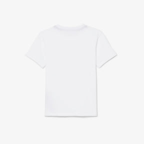 LACOSTE T-Shirt Bambino/Bambina Basic Bianca