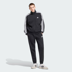ADIDAS Tuta Felpata Con Zip Senza Cappuccio 3 Stripes Essential Nera/Bianca 2026/2027