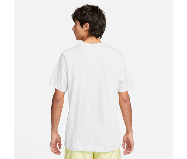 NIKE T-shirt Basic Mini Logo In Cotone Bianca