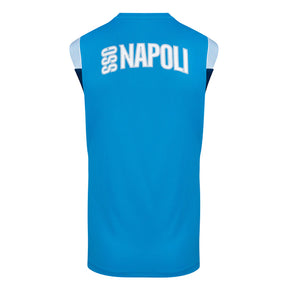 SSC NAPOLI Maglia Smanicata Napoli Training Ufficiale Azzurra