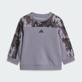 ADIDAS Tuta Felpata Bambino/Bambina Mimetico/Lilla