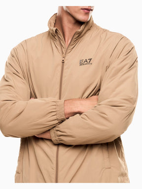 EMPORIO ARMANI Tuta Leggera In Microfibra Imbottita Con Zip Beige 25/26