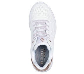 310384L/WHT Skechers Los Angeles Metallic Mode Bambino/Bambina Bianca 26/27
