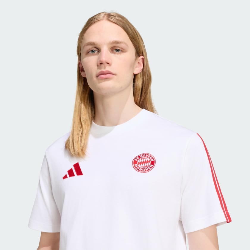 ADIDAS T-Shirt Bayern Monaco Bianca/Rossa