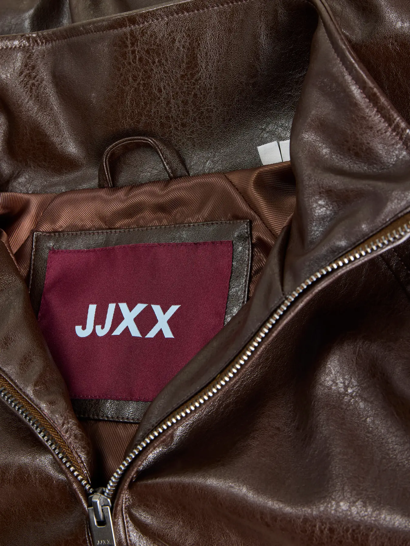 JJXX JXZARIA GIUBBOTTO IN PELLE MARRONE