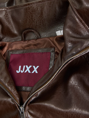JJXX JXZARIA GIUBBOTTO IN PELLE MARRONE