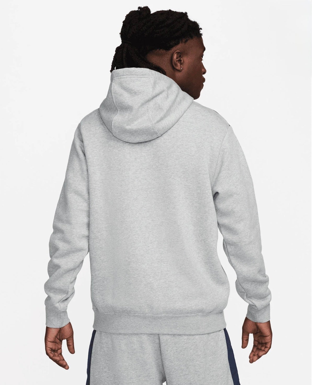 NIKE Tuta Completa Felpata Con Logo Centrale e Bande laterali Grigia/Rossa/Blu