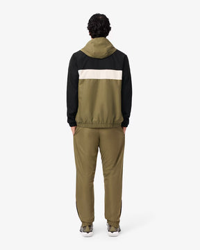 LACOSTE Tuta In Microfibra Verde/Beige/Nera