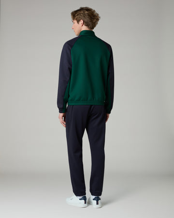 AUSTRALIAN Tuta Wave Volée Leggera In Microfibra Con Zip Verde/Blu/Nero 25/26