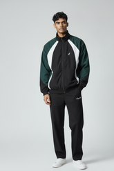 AUSTRALIAN Tuta Completa In Microfibra Nera/Verde/Bianca SS26