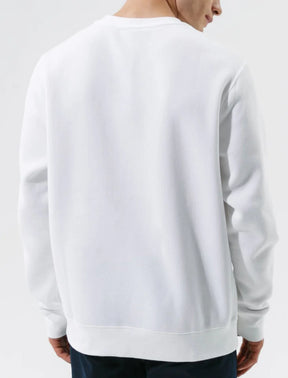 NIKE Felpa Girocollo Senza Cappuccio Cotone Garzato Bianco/Nero