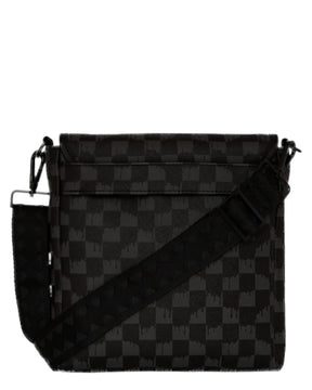 SPRAYGROUND Borsello In Pelle Dripping Sharks In Paris Messenger Sling Nero