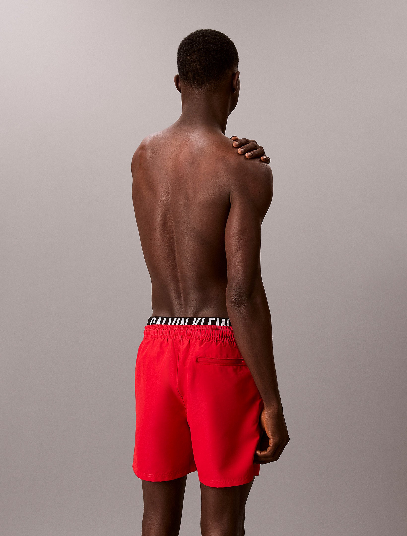 Calvin Klein Costume Da Bagno Con Elastico Rosso