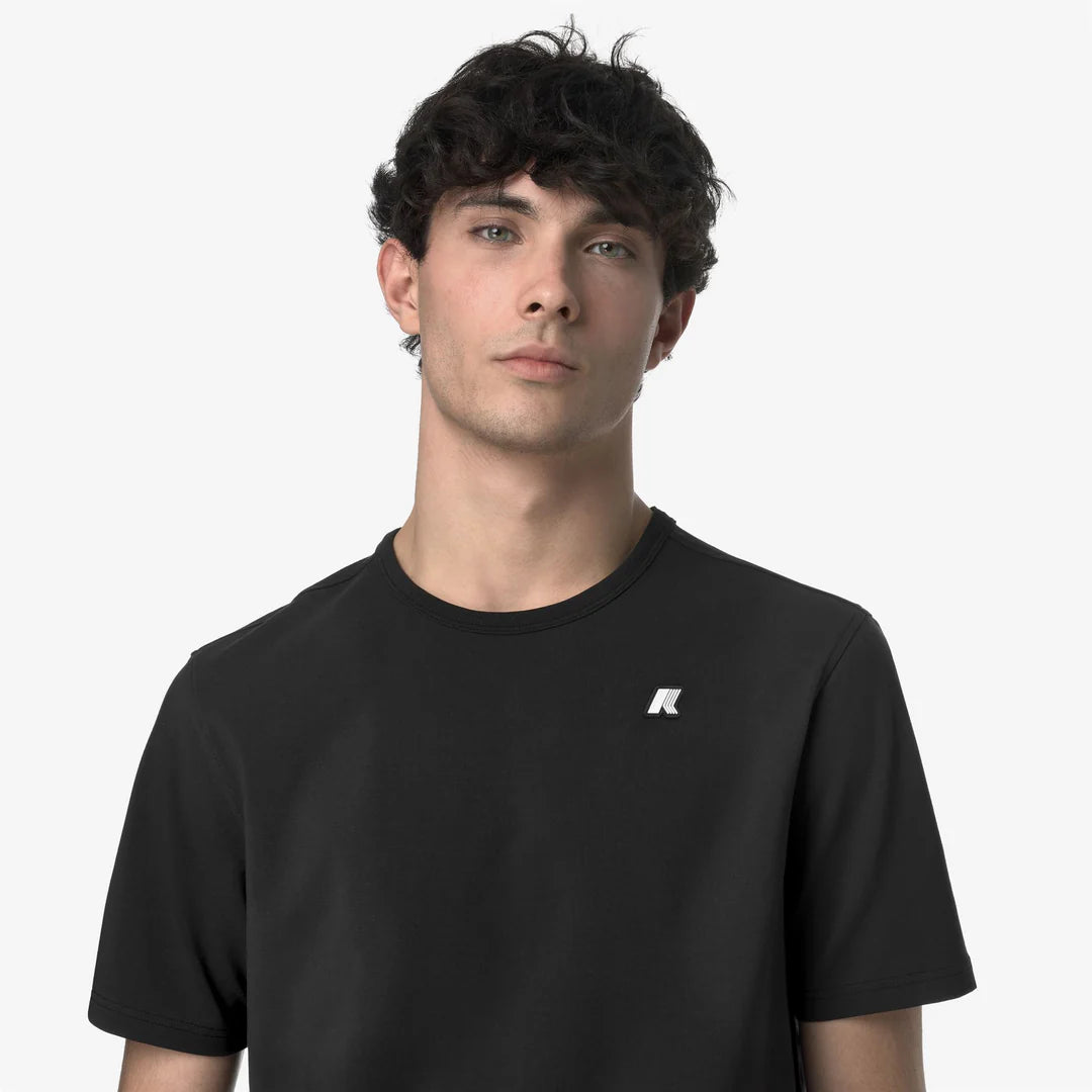 K-WAY T-Shirt Adam Light Stretch Nero