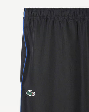 LACOSTE Tuta Leggera In Microfibra Con Zip e Logo Laterale Bianca/Nera/Blu