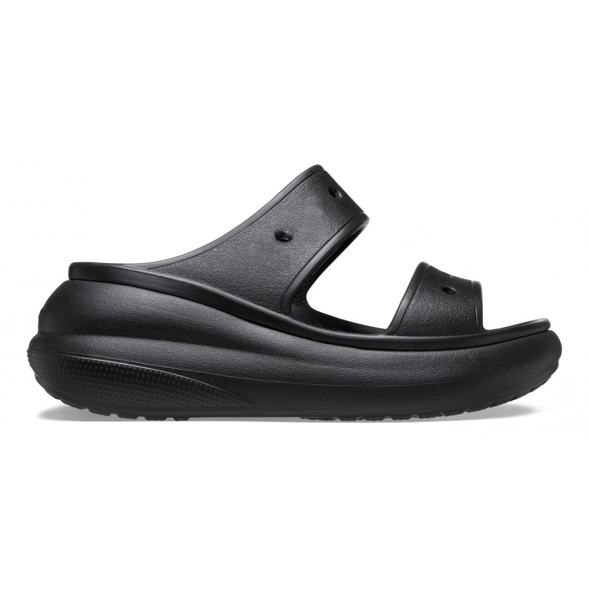 CROCS Ciabatta In Gomma Doppia Fascia Classic Crush Sandal Nera