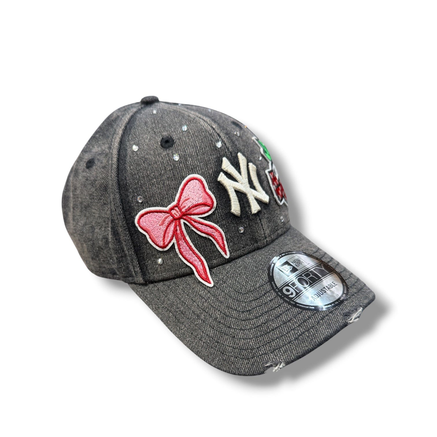 NEW ERA NY CUSTOM PATCH IN DENIM GRIGIO DONNA