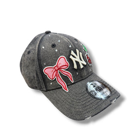 NEW ERA NY CUSTOM PATCH IN DENIM GRIGIO DONNA