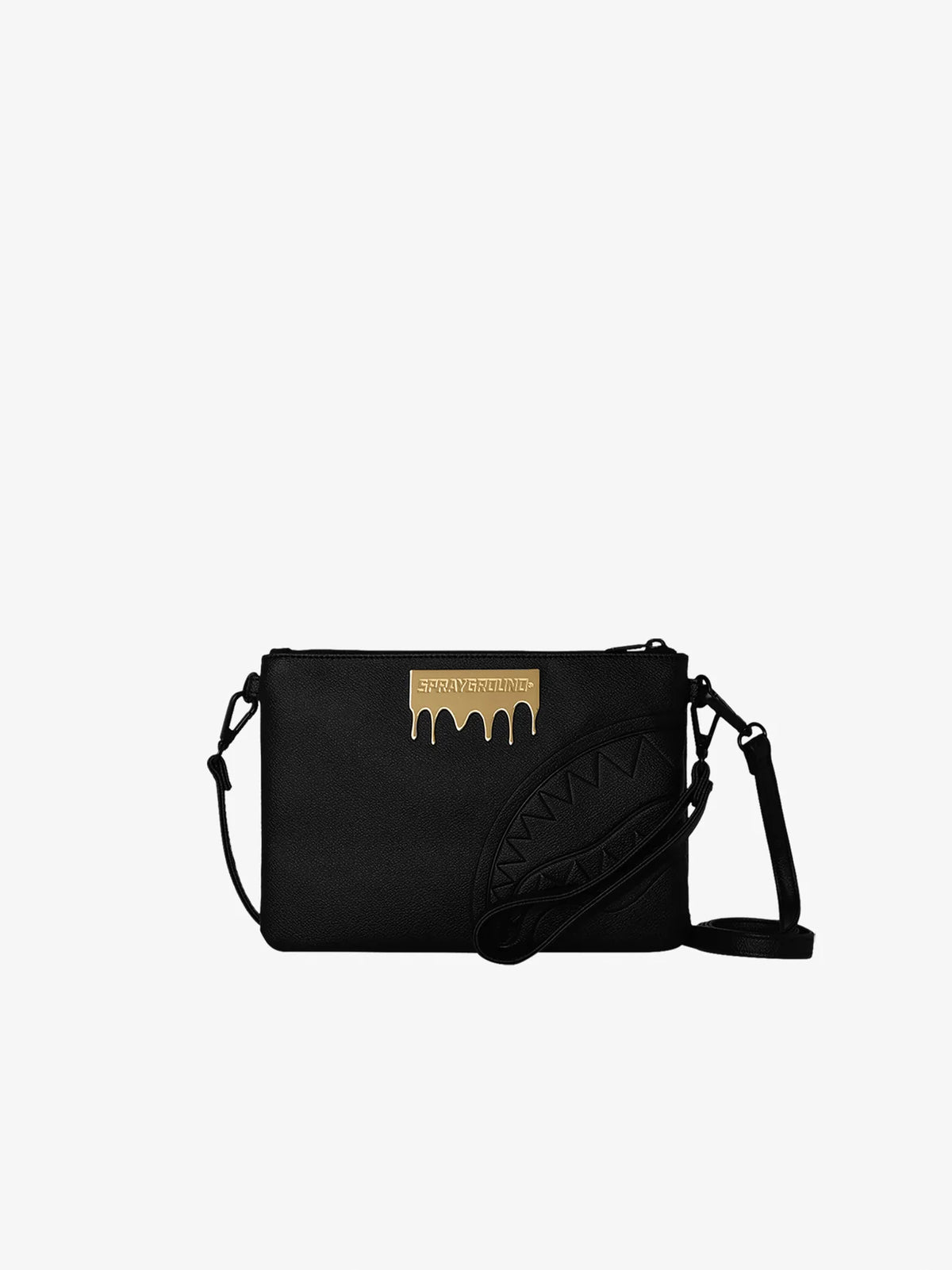 SPRAYGROUND Pochette/Tracolla Gold Brick Nera/Oro