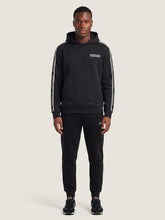 EMPORIO ARMANI Tuta Completa Con Cappuccio e Bande Laterali Nero/Bianco