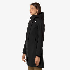 K-WAY DONNA GIUBBOTTO LUNGO NERO STHEPY BONDED