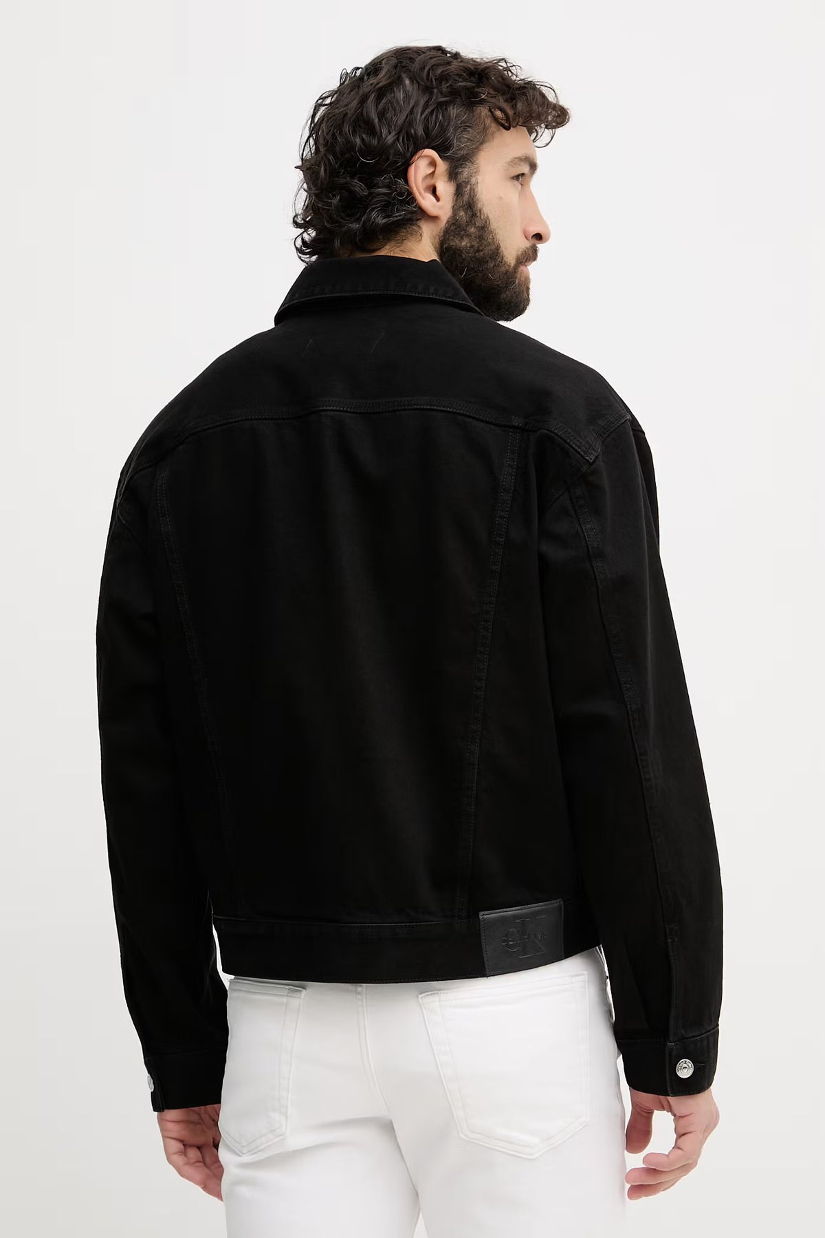 CALVIN KLEIN Giacca Di Jeans Denim Nero