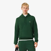 LACOSTE Felpa Con Cappuccio Felpata Basic Verde