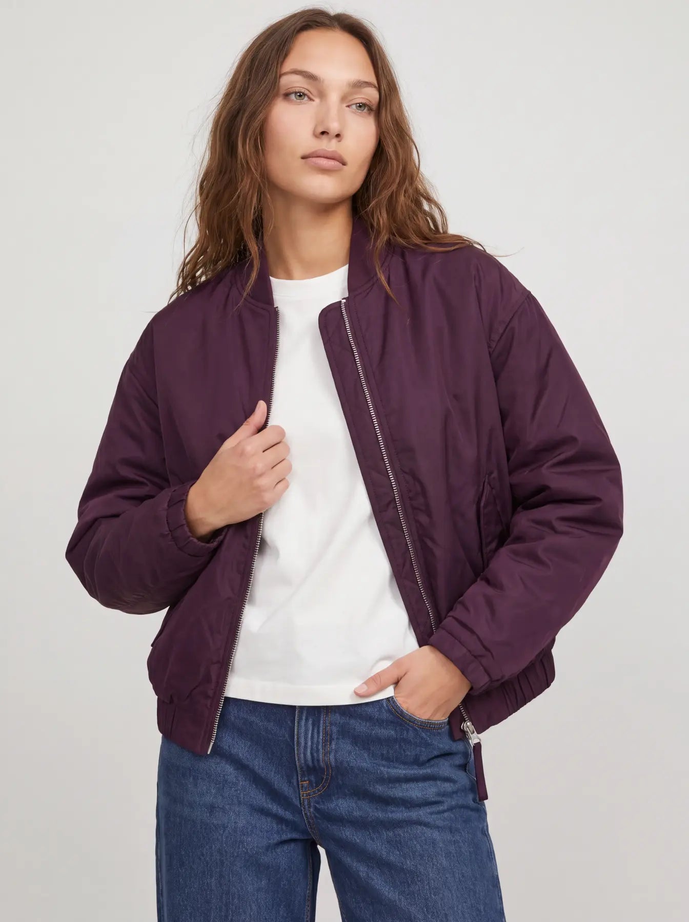 JJXX JXBREE  Bomber JACKET Bordeaux imbottito