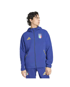 Adidas Tuta Completa Italia Uomo Blu Oro Microfibra