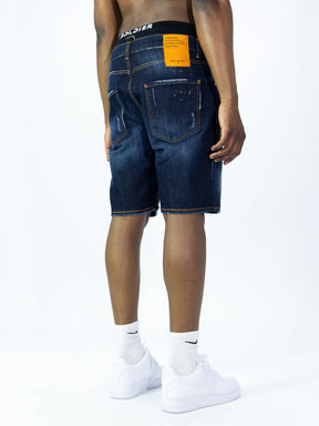 SOLDIER Bermuda Jeans  In Denim Classico Blu Scuro