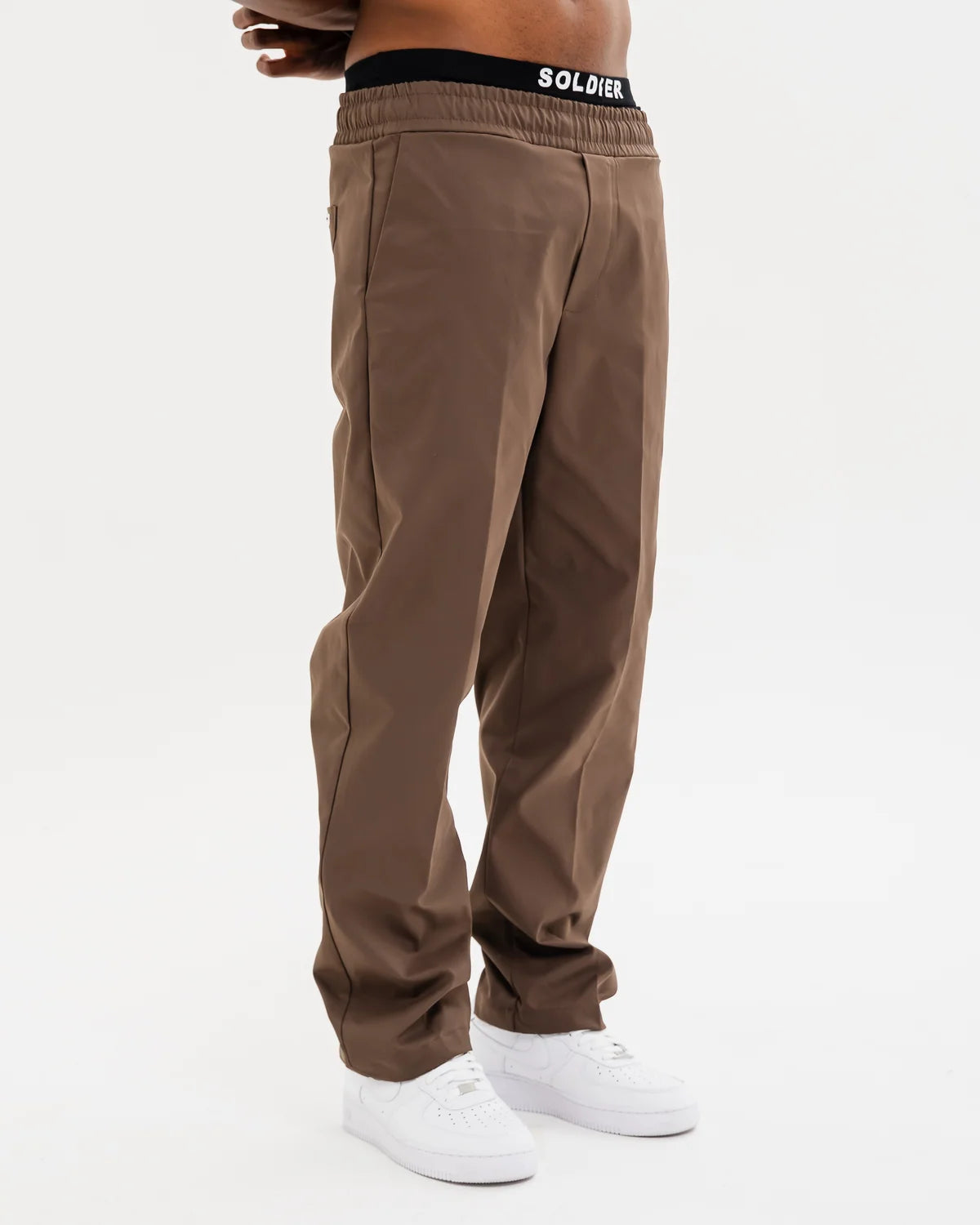SOLDIER Pantalone Baggy Con Elastico Moro
