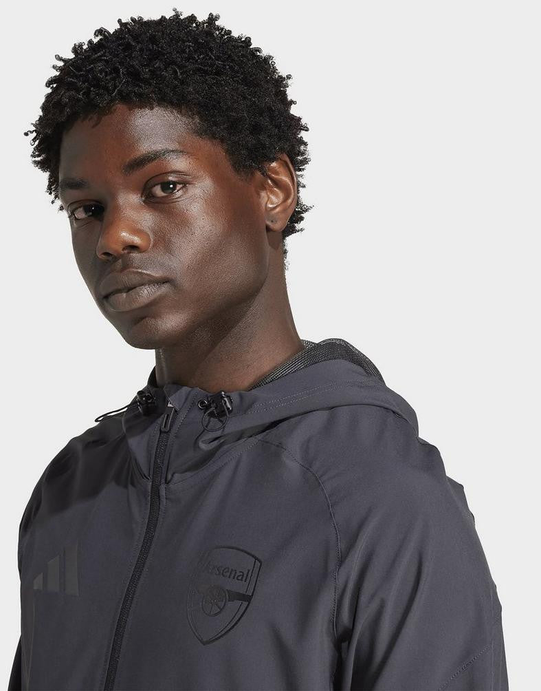 ADIDAS Tuta Arsenal In Microfibra Con Zip Nera