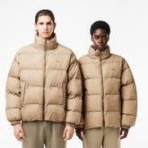 LACOSTE Giubbotto Bomber In Piuma Beige