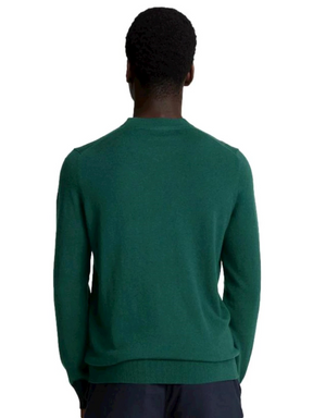 LYLE&SCOTT Maglione In Misto Lana Merino Verde Scuro