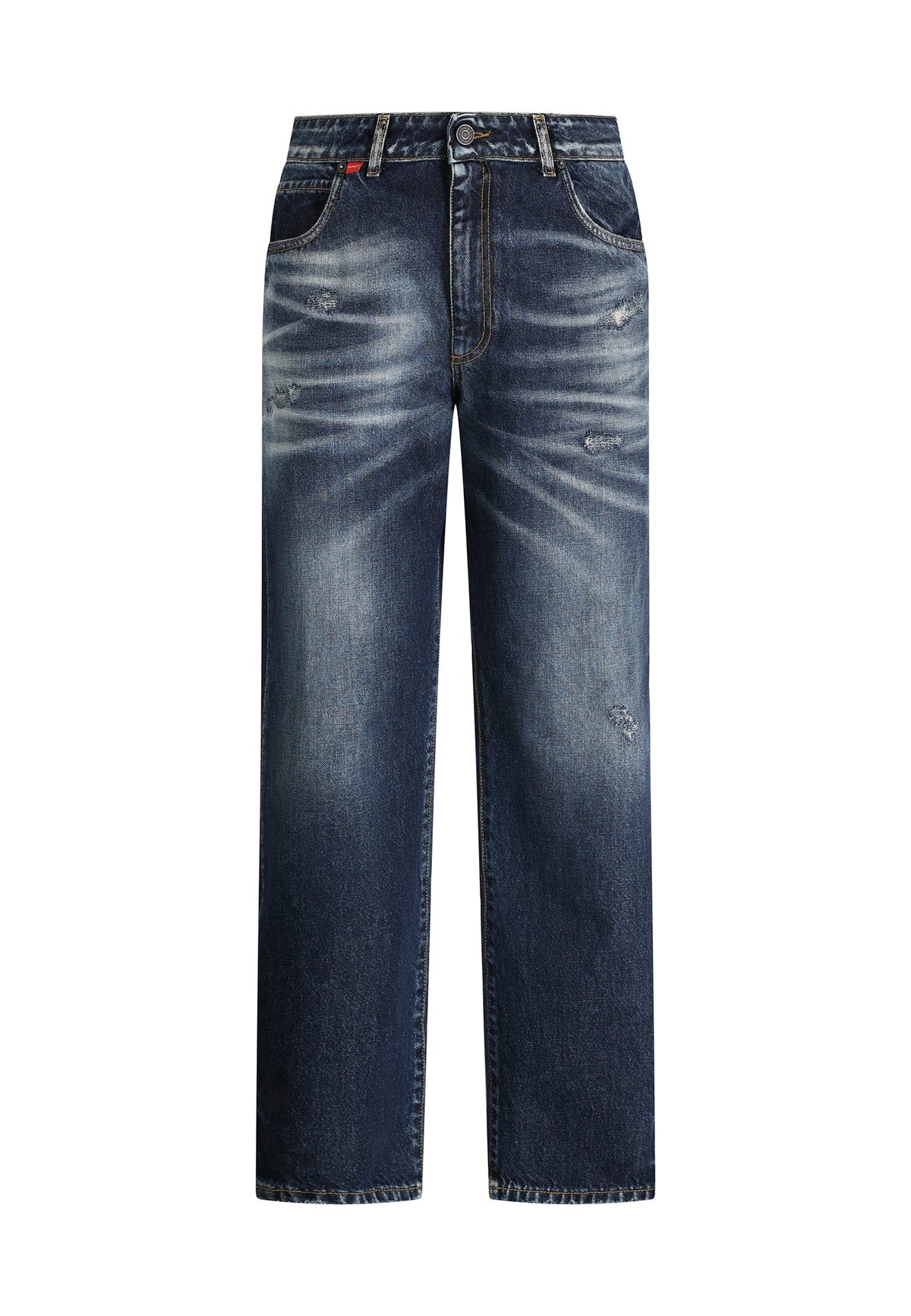 PATRIÒT Jeans Baggy Loose Fit Sabbiato Blu Scuro