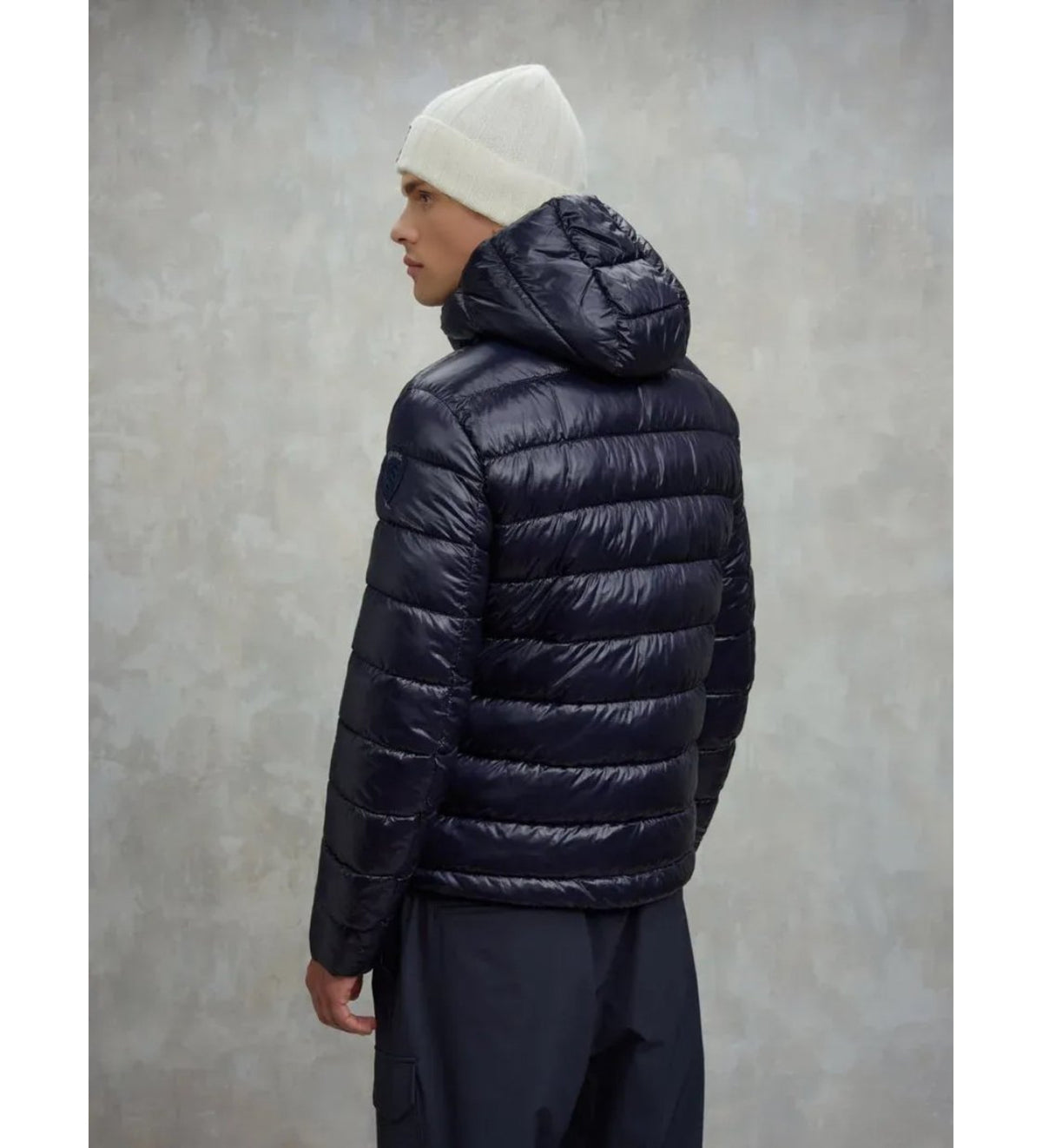 BLAUER Giubbotto Uomo Ovattato Invernale Fasciato Blu