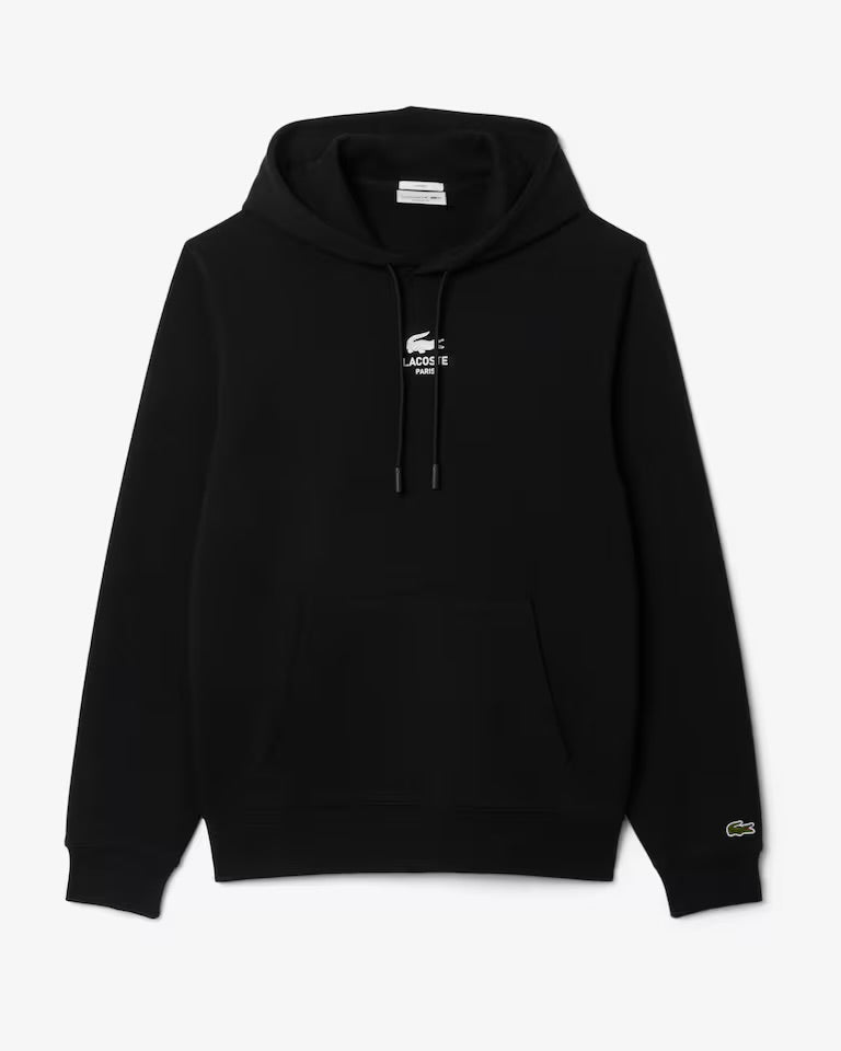 LACOSTE Felpa Con Cappuccio Lacoste Paris Nera