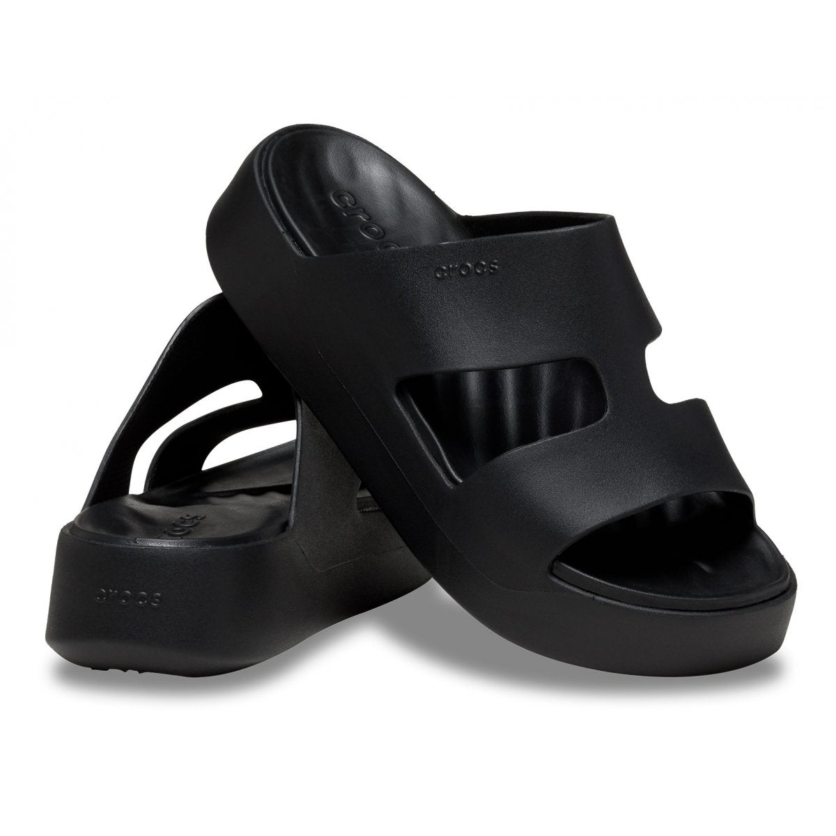 CROCS Ciabatta In Gomma Getaway Platform H-Strap Nera