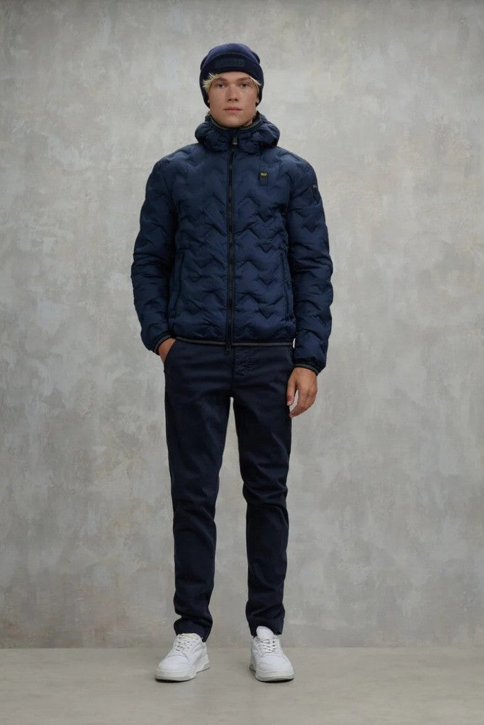 BLAUER Giubbotto Piumino Uomo Invernale Termosaldato Blu