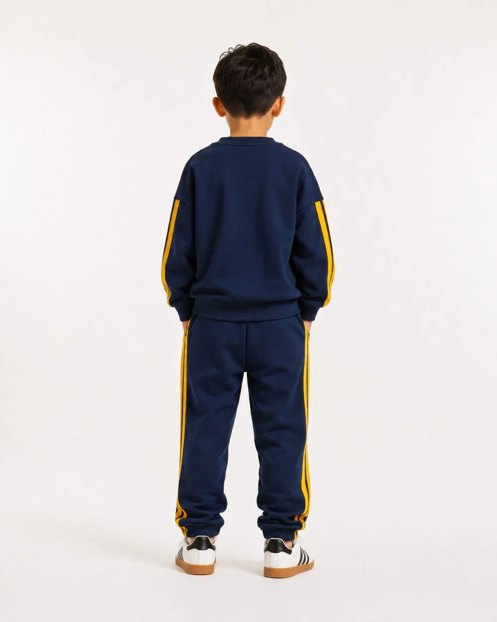 ADIDAS Tuta Felpata Bambino/Bambina Real Madrid Blu/Gialla