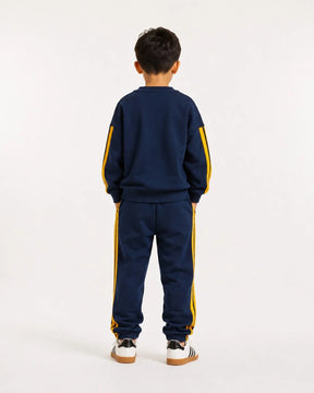 ADIDAS Tuta Felpata Bambino/Bambina Real Madrid Blu/Gialla
