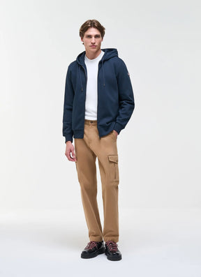 COLMAR Felpa Con Zip e Cappuccio Blu