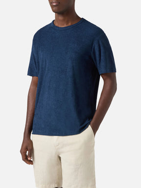 SAINT BARTH T-Shirt Gary Terry Ultra Light In Spugna Blu